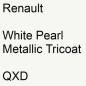 Preview: Renault, White Pearl Metallic Tricoat, QXD.